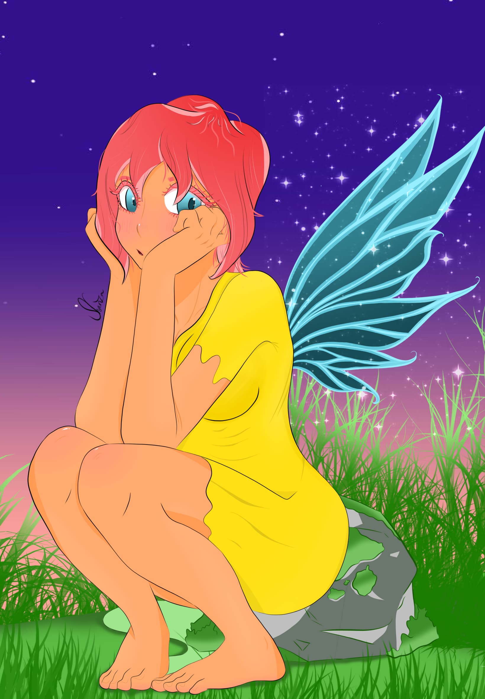 Starry Night: Fae Illustration